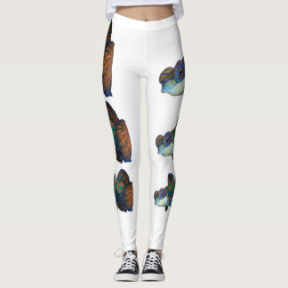 Utskuren mandarinfisk leggings