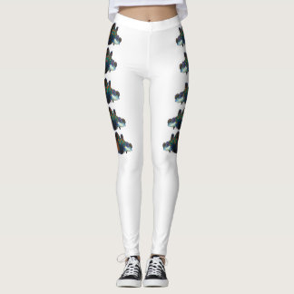 Utskuren mandarinfisk leggings