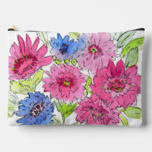 Utslag Bakgrundsknapp Blooms Makup Bag