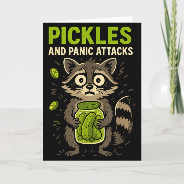 Utslag Och Panikattacker Tvättbjörn Trash Panda Ro Kort (Framsida)
