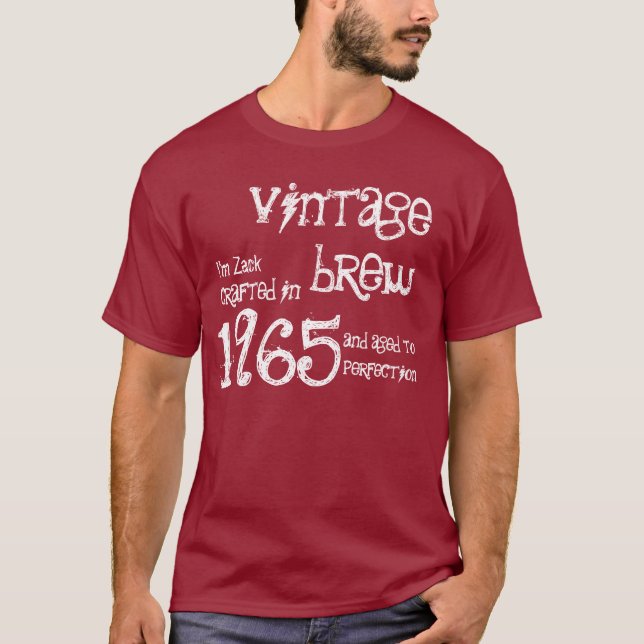Utslagsplats 1965 för gåva för femtiotal för t shirt (Framsida)