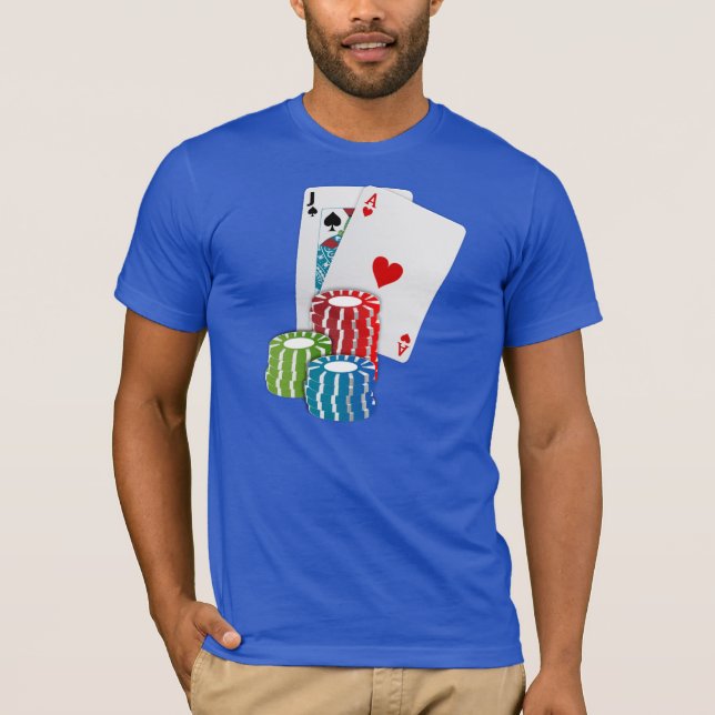 Utslagsplats för 21st födelsedag för BLACKJACK Tee Shirt (Framsida)