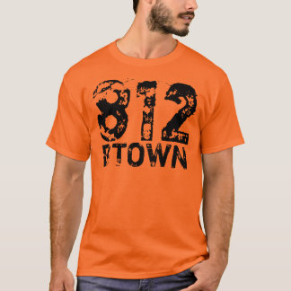 utslagsplats för 812 område tee shirt