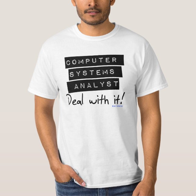 Utslagsplats för ADB-systemanalytikerfläkt T-shirt (Framsida)