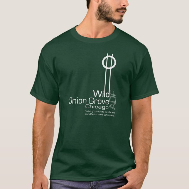 Utslagsplats för ADF för vildlökdunge - mörk Tee Shirt (Framsida)