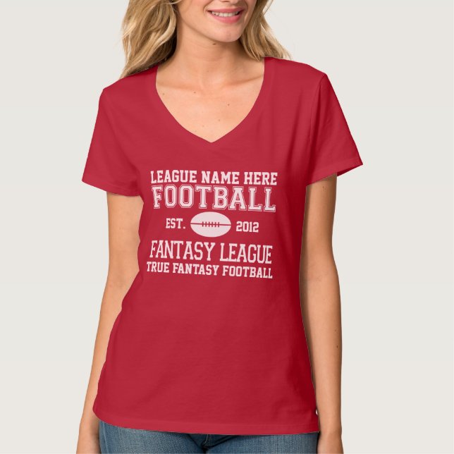 Utslagsplats för anpassade för FANTASIfotbollLIGA T Shirt (Framsida)