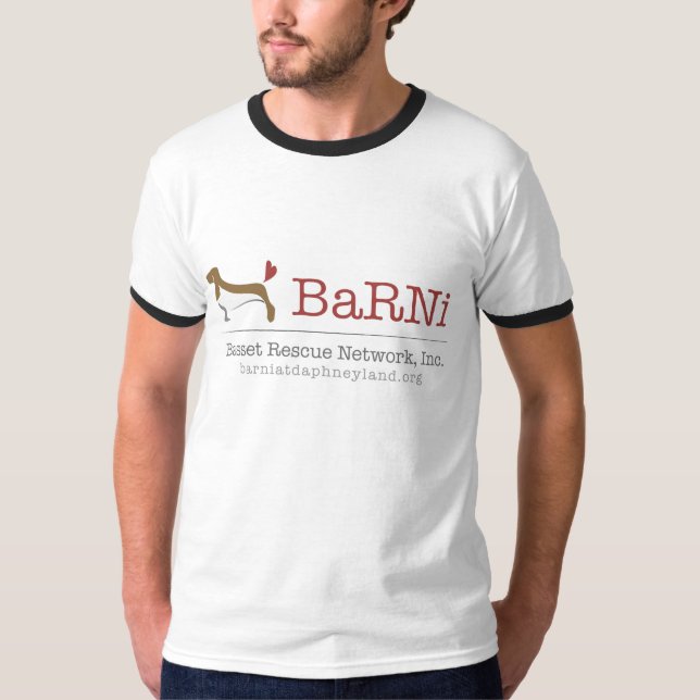 Utslagsplats för BassethundRinger Tee Shirt (Framsida)