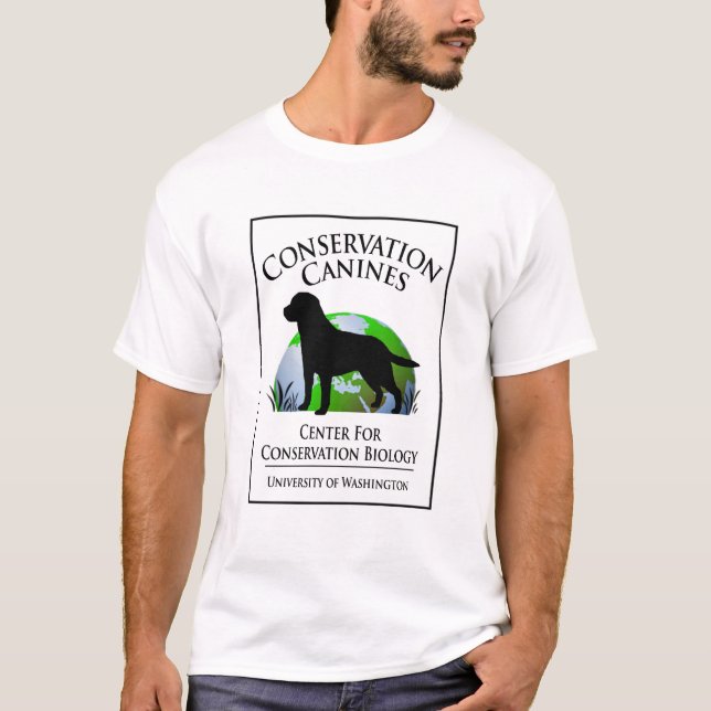 Utslagsplats för beskyddhundlogotyp tee shirt (Framsida)