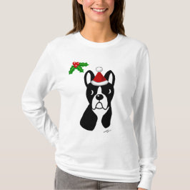 Utslagsplats för Boston Terrierjul T Shirt