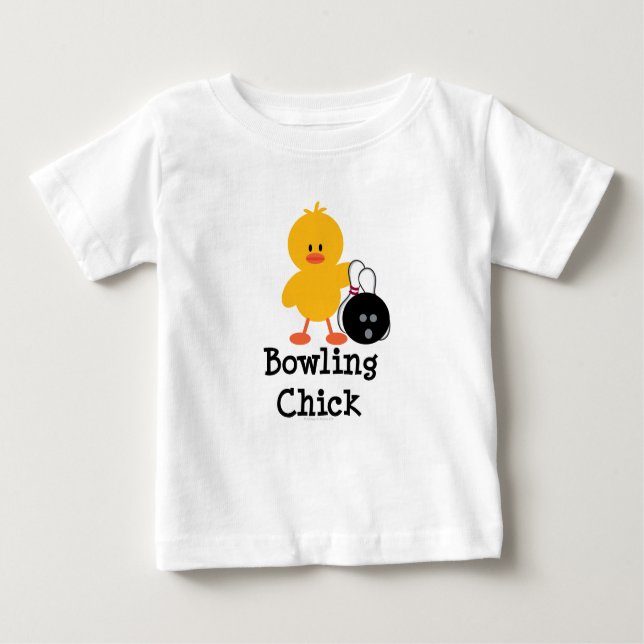 Utslagsplats för bowlingchickspädbarn tee (Framsida)