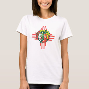 Utslagsplats för Chile gigantisk långärmaddamer T Shirt