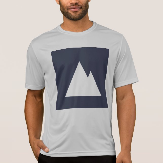 Utslagsplats för dålig logotyp för berg idrotts- tee shirt (Framsida)
