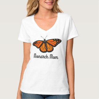Utslagsplats för damer för monarkfjärilsmamma tee shirt