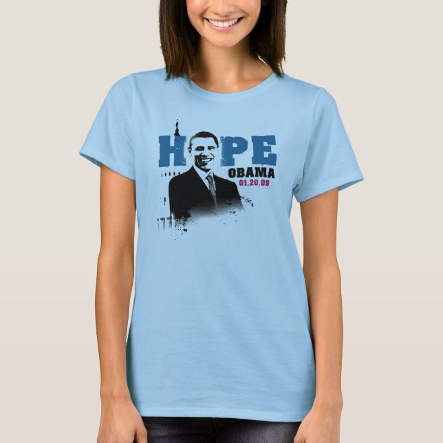 Utslagsplats för damer Obama Tee Shirt (Framsida)
