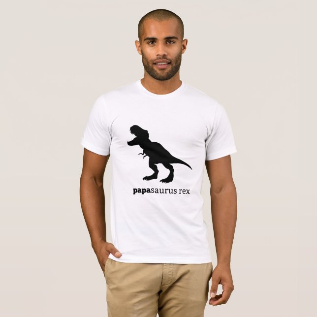 utslagsplats för dinosaur för papasaurusrexfamilj t shirt (Hel framsida)