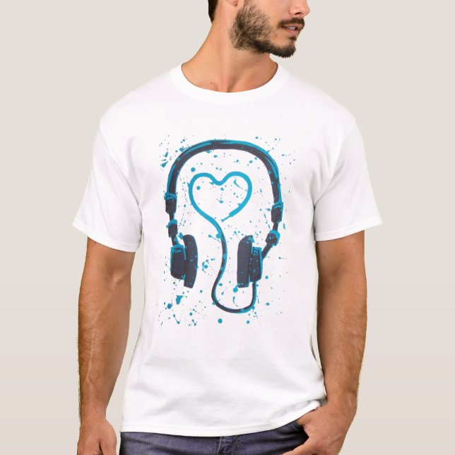 Utslagsplats för DJs kärlekmusik Tee Shirt (Framsida)