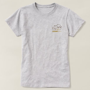 Utslagsplats för ElephantVoices logotypbaksida T Shirt