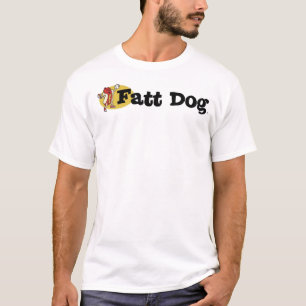 Utslagsplats för Fatt hundlogotyp (bekläda sidan T Shirt