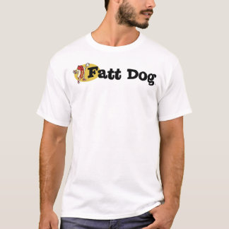 Utslagsplats för Fatt hundlogotyp (bekläda sidan T Shirt