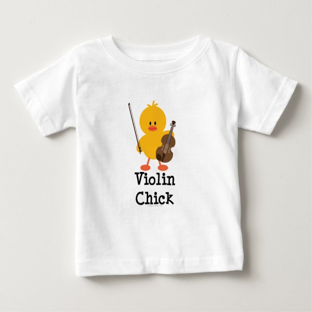 Utslagsplats för fiolchickspädbarn t-shirt (Framsida)