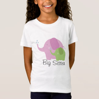 Utslagsplats för flickor för storasysterrosa- och t-shirt