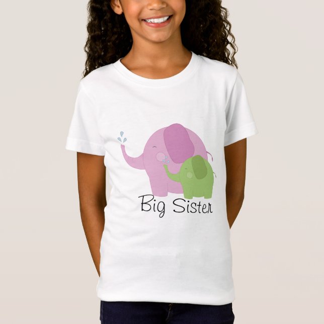 Utslagsplats för flickor för storasysterrosa- och t-shirt (Framsida)
