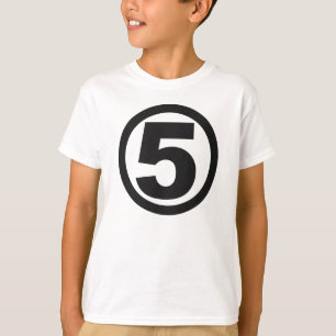 Utslagsplats för FÖDELSEDAG #5 för SUPERHERO T Shirt