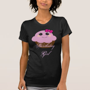 Utslagsplats för födelsedagflickamuffin t shirt