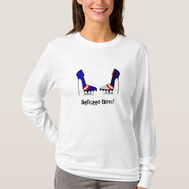 Utslagsplats för fotboll för stilettbunke tee shirt (Framsida)
