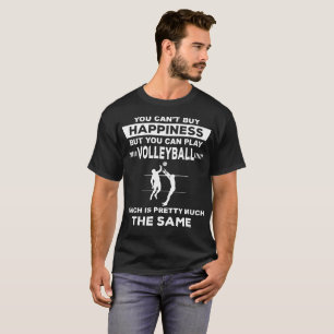 Utslagsplats för gåva för volleyboll för lek f tee shirt