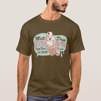 Utslagsplats för glass för Melt"n-" droppande mjuk Tee Shirt