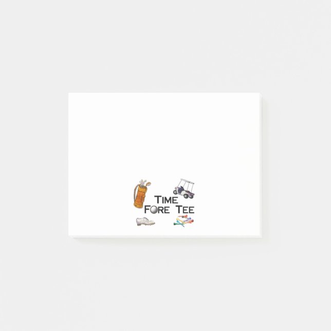 Utslagsplats för golfspelTime för Post-it Block (Framsida)