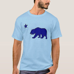 Utslagsplats för grabbar för björn för blått tee shirt