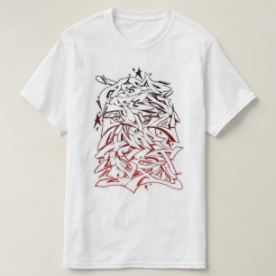 Utslagsplats för grafittialfabethip hop tröja