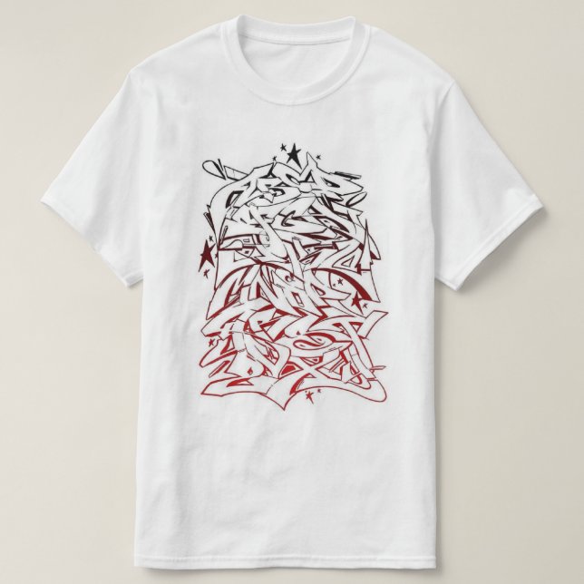 Utslagsplats för grafittialfabethip hop tröja (Design framsida)