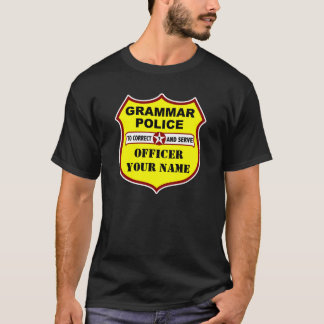 Utslagsplats för grammatikpolismörk tee