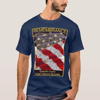 Utslagsplats för Greenville County Vietnam T-shirt