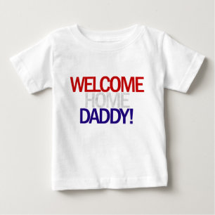 Utslagsplats för hem- pappa för välkomnande t shirt