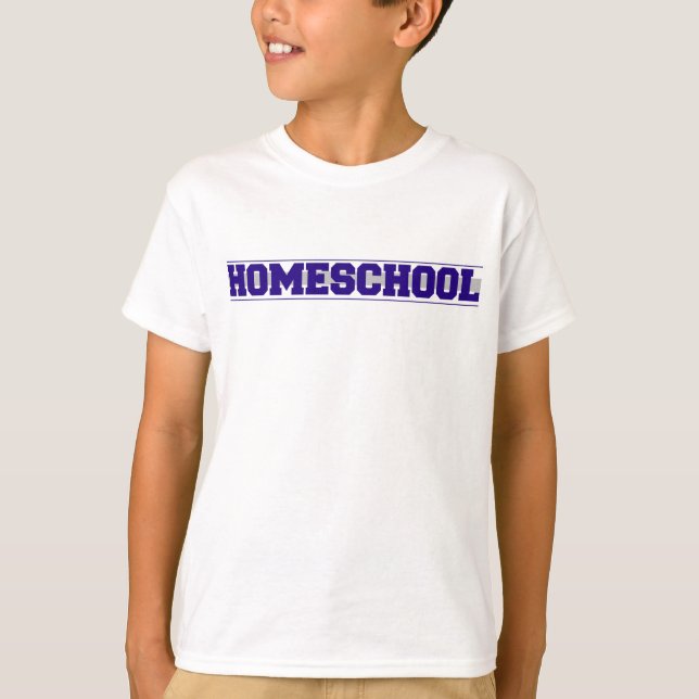 Utslagsplats för Homeschool andekortärmad Tee Shirt (Framsida)