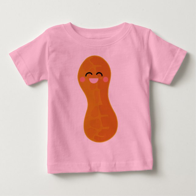 Utslagsplats för jordnötKawaii gullig baby Tee Shirt (Framsida)