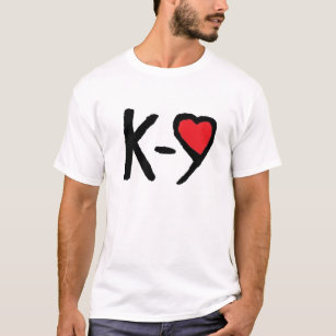 utslagsplats för kärlek k9 t shirt