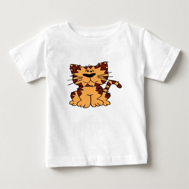 Utslagsplats för kattbabytecknad tee shirt (Framsida)