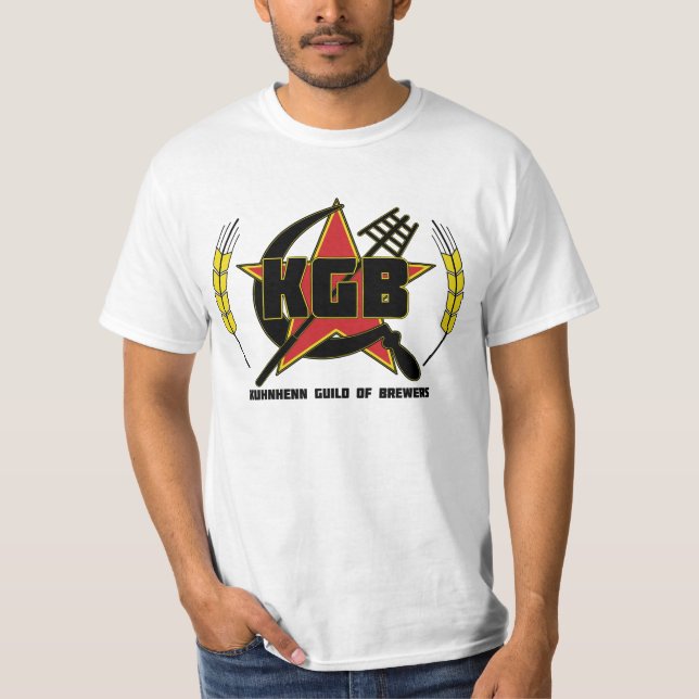 Utslagsplats för KGB-färglogotyp T-shirt (Framsida)