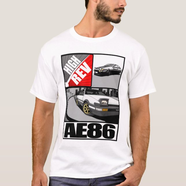Utslagsplats för kickvarv AE86 T Shirt (Framsida)