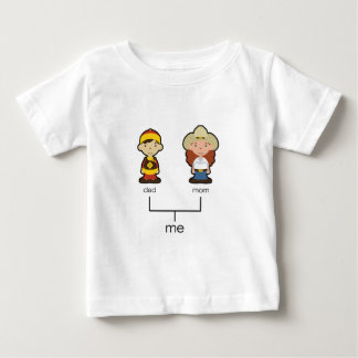Utslagsplats för kines-/amerikanbabyfamilj tee shirt