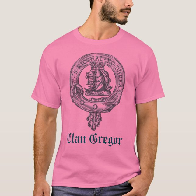 Utslagsplats för klanGregor emblem T-shirt (Framsida)