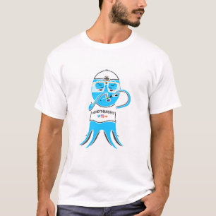 Utslagsplats för kocktioarmad bläckfiskklassiker t shirt