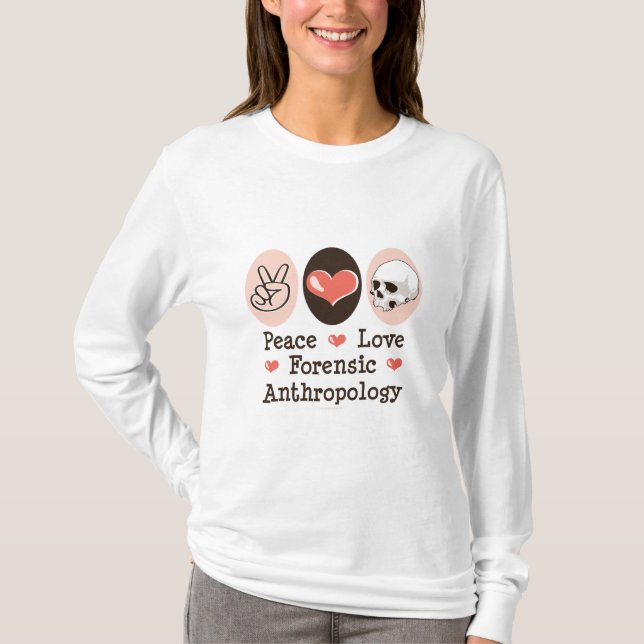 Utslagsplats för långärmad för antropologi för tee shirt (Framsida)