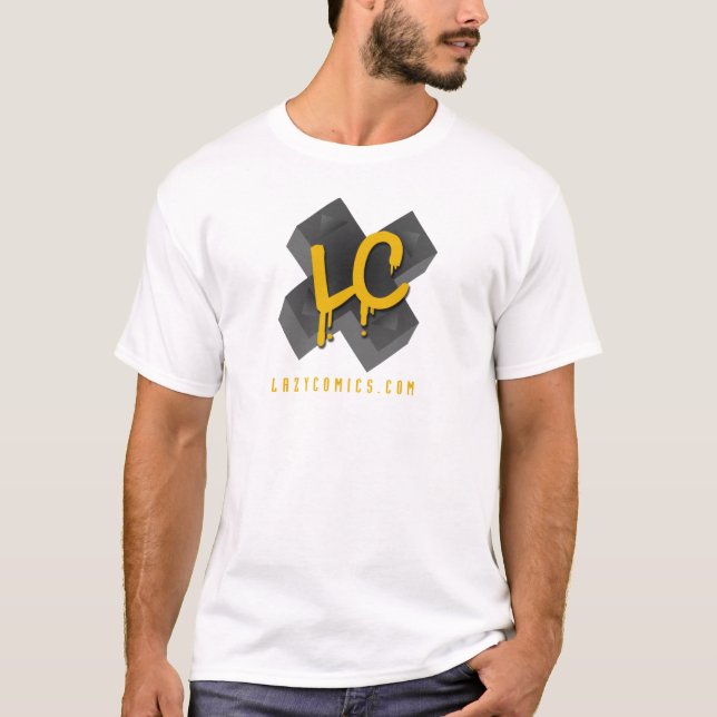 Utslagsplats för LC-logotypvit (ingen baksida) Tee (Framsida)
