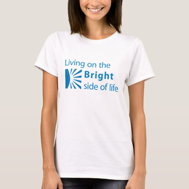 Utslagsplats för ljus sida t-shirt (Framsida)